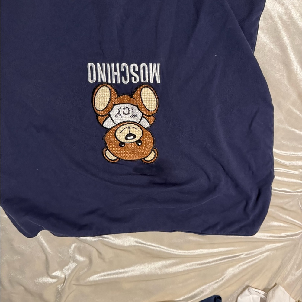 Moschino Baby Dark Blue blanket